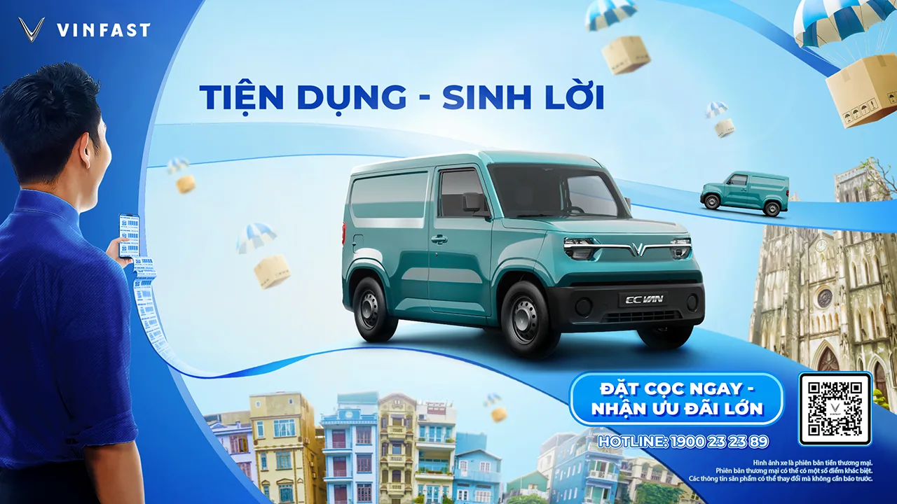 VINFAST RA MẮT DÒNG XE CHỞ HÀNG CỠ NHỎ GIÁ TỪ 285 TRIỆU ĐỒNG